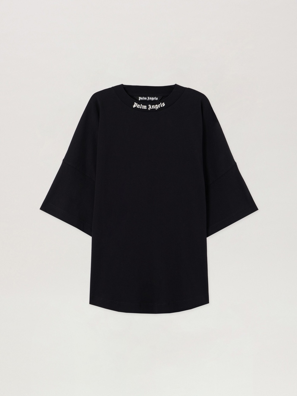 Palm Angels Black Oversized Logo Tee